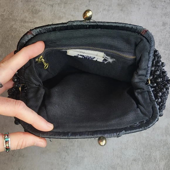 Vintage Princess Charming by Atlas Beaded Clutch Handbag Mid Century 50s 60s - Picture 5 of 11